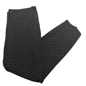 Investments Black and White Polka Dot Pantsuit